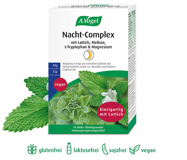A.Vogel Nacht-Complex, glutenfrei, laktosefrei, sojafrei, vegan