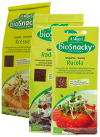 Kresse, Radieschen, Rucola Sprossen