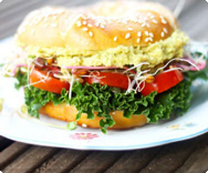 Veganer Eiersalat Bagel Veganer Eiersalat