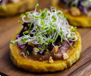 Süßkartoffel Canapés Süßkartoffel Häppchen